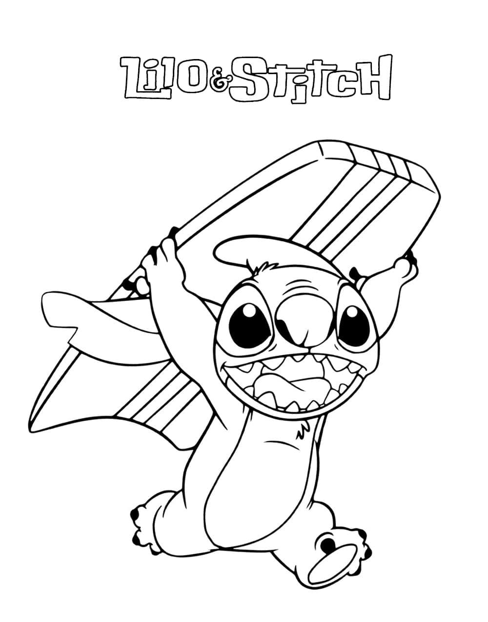 188+ Stitch Coloring Pages Free Printable 91