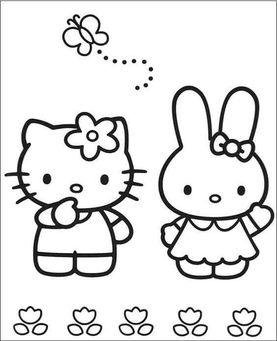 190+ Kawaii Sanrio Characters Coloring Pages Printable 11