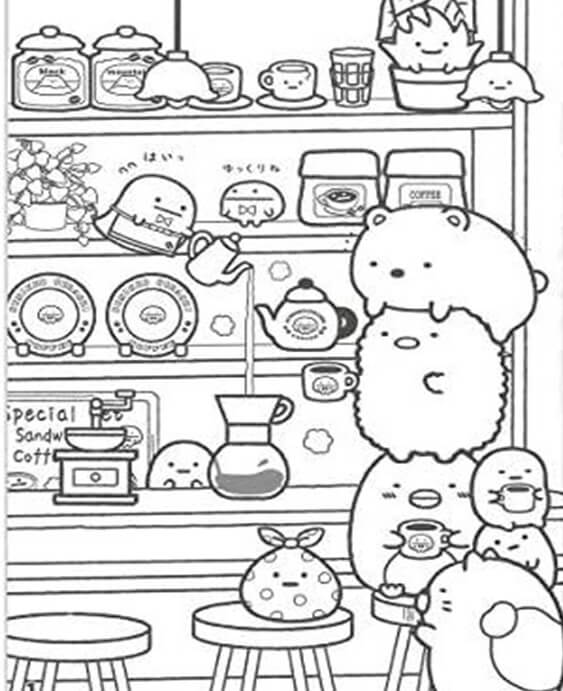 190+ Kawaii Sanrio Characters Coloring Pages Printable 13