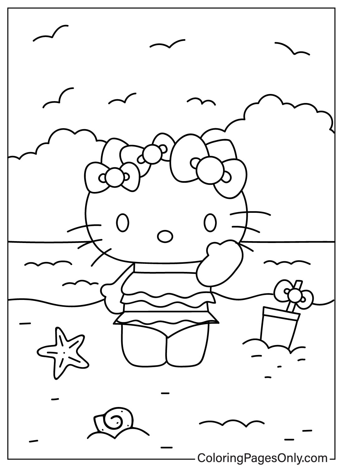 190+ Kawaii Sanrio Characters Coloring Pages Printable 163