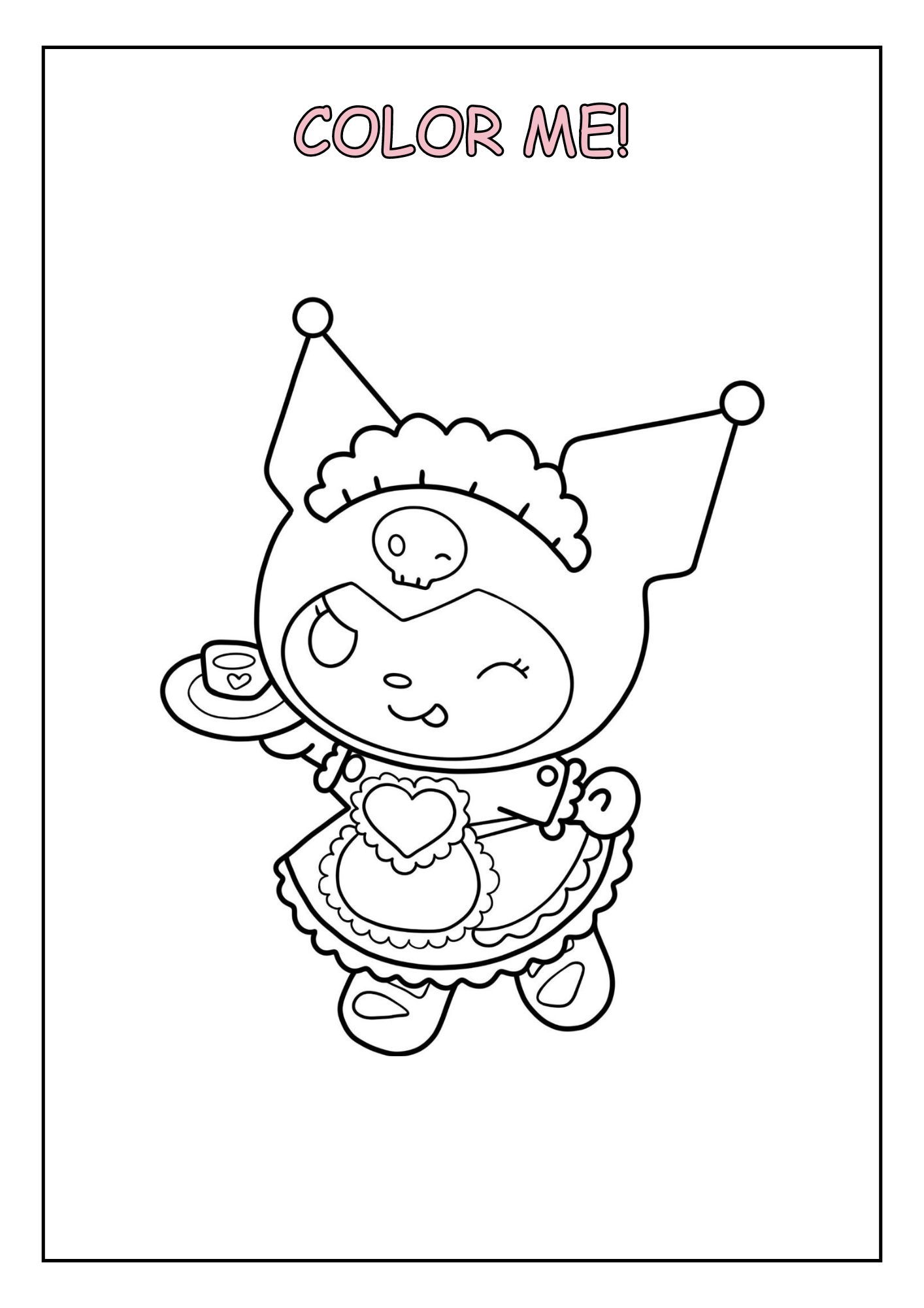 190+ Kawaii Sanrio Characters Coloring Pages Printable 183