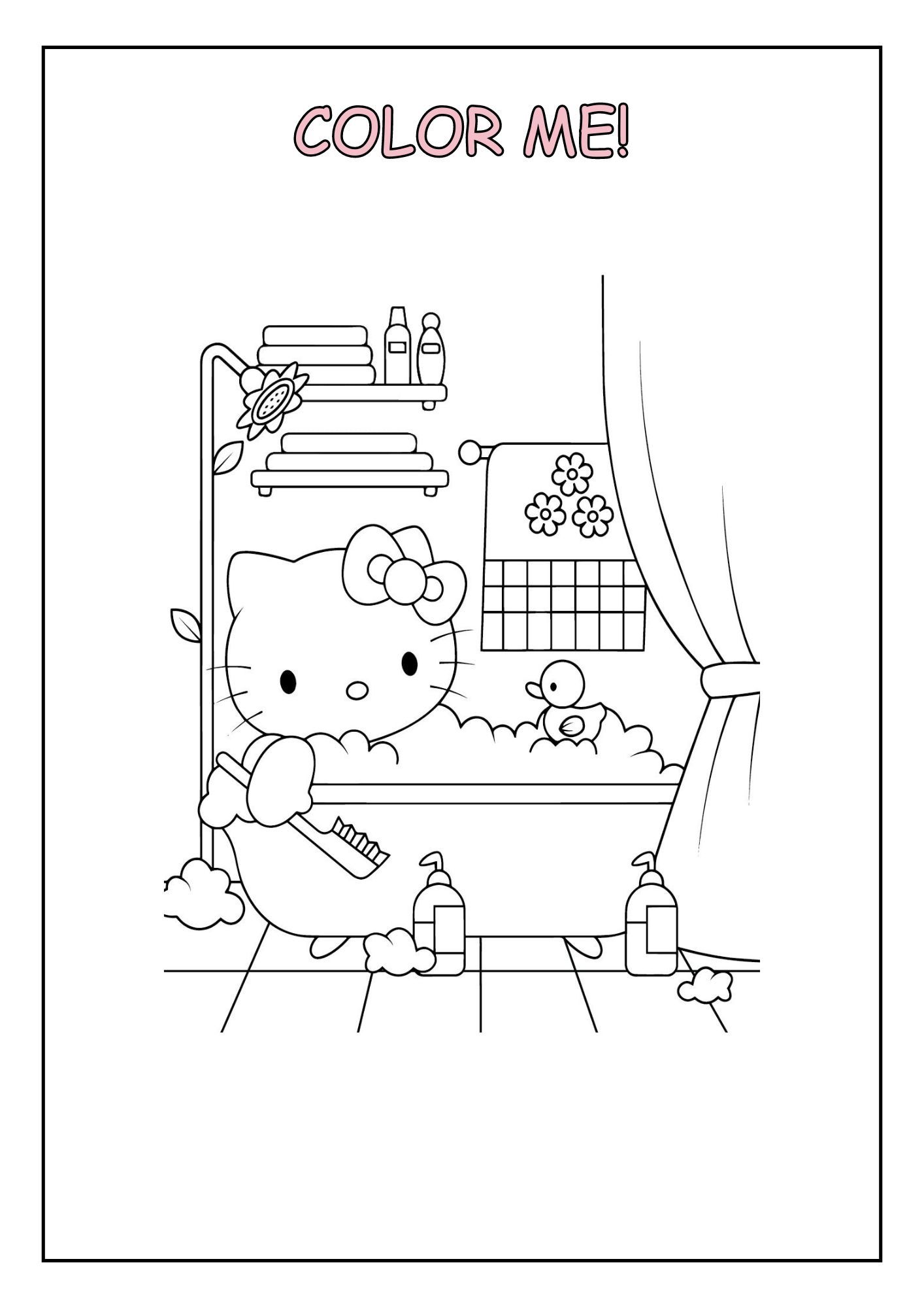 190+ Kawaii Sanrio Characters Coloring Pages Printable 184