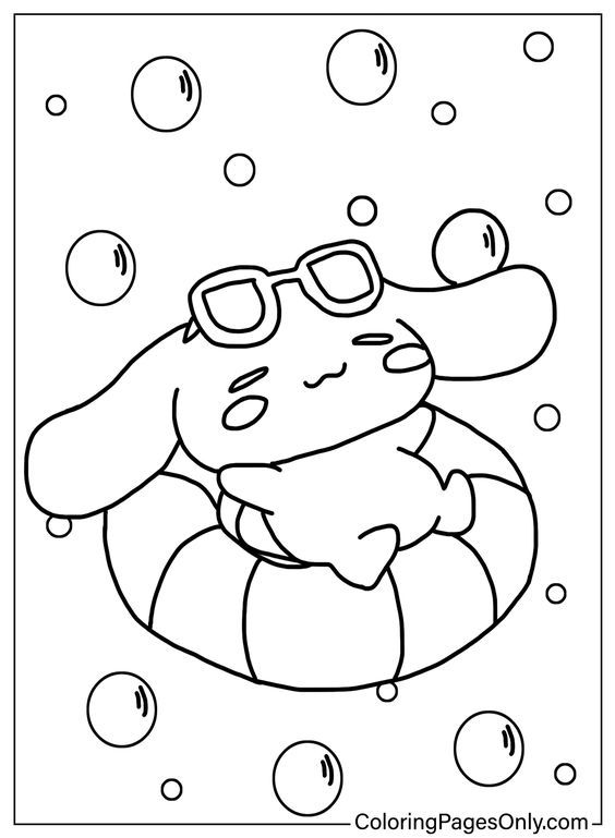 190+ Kawaii Sanrio Characters Coloring Pages Printable 26