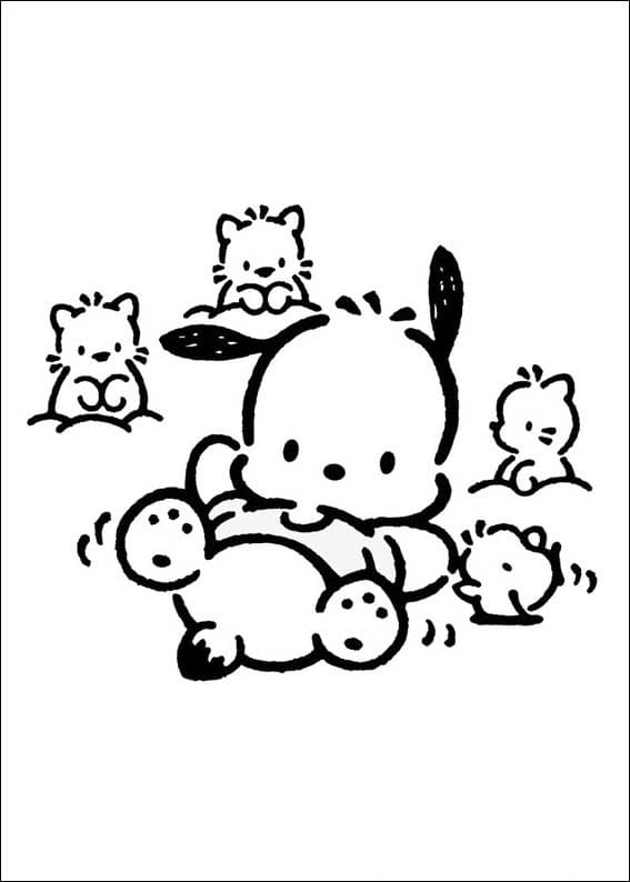 190+ Kawaii Sanrio Characters Coloring Pages Printable 30