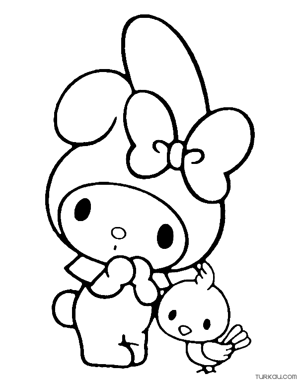 190+ Kawaii Sanrio Characters Coloring Pages Printable 33