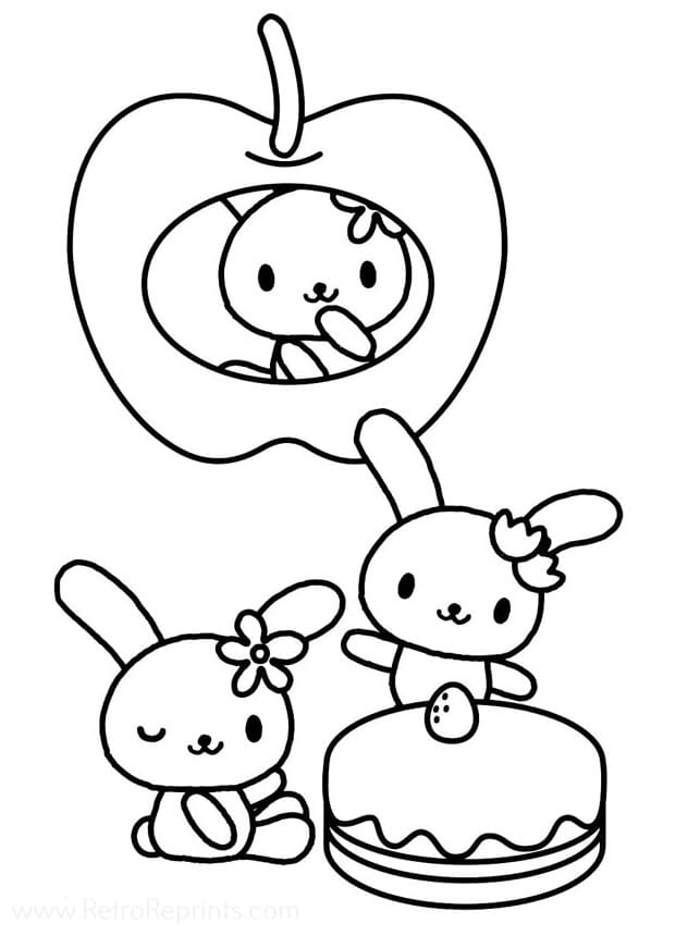 190+ Kawaii Sanrio Characters Coloring Pages Printable 57