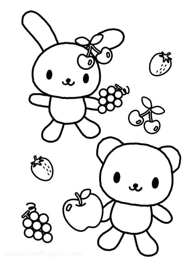 190+ Kawaii Sanrio Characters Coloring Pages Printable 65