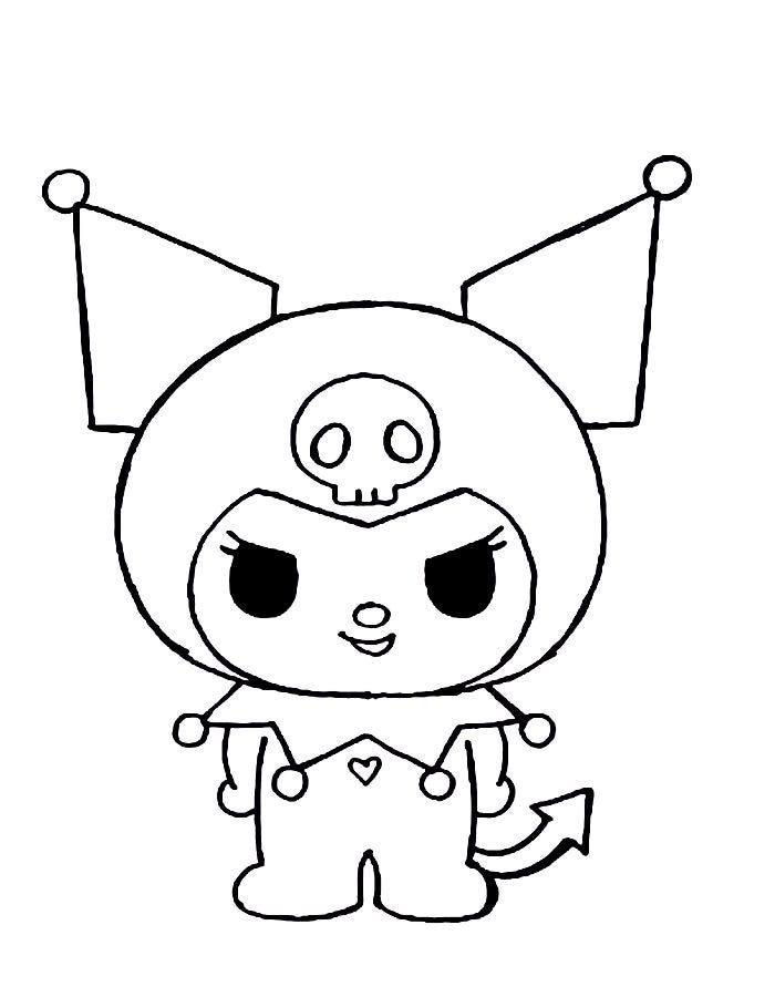 190+ Kawaii Sanrio Characters Coloring Pages Printable 72