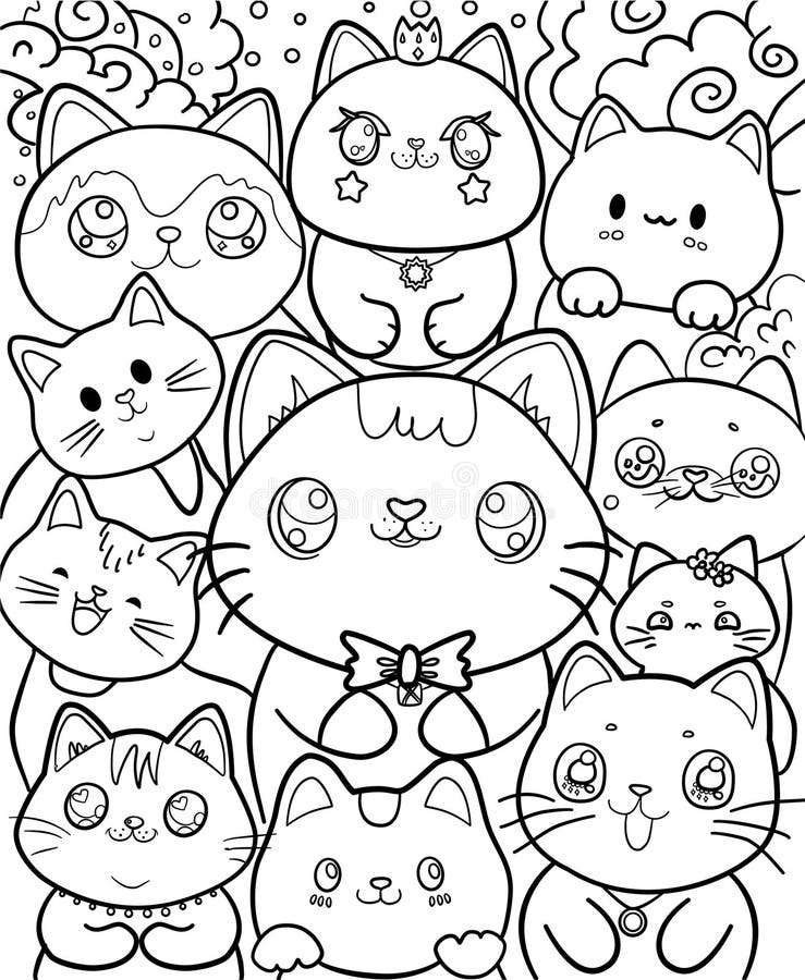 190+ Kawaii Sanrio Characters Coloring Pages Printable 76