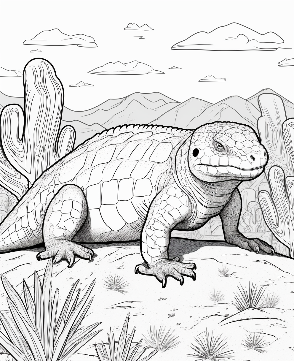 191 Desert Animals Coloring Pages for Kids Printable 132