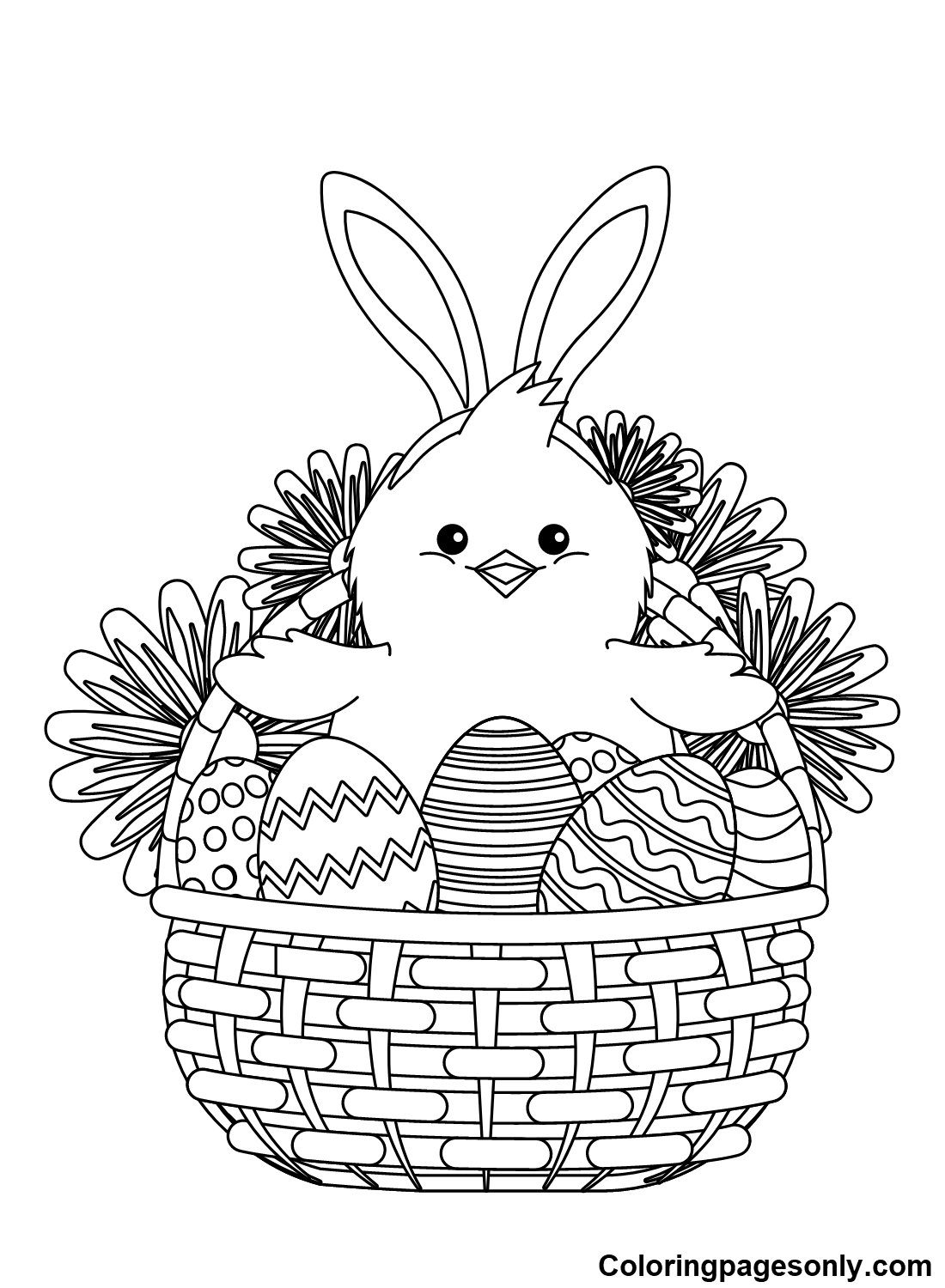 192+ Chicken Easter Coloring Pages Printable 101