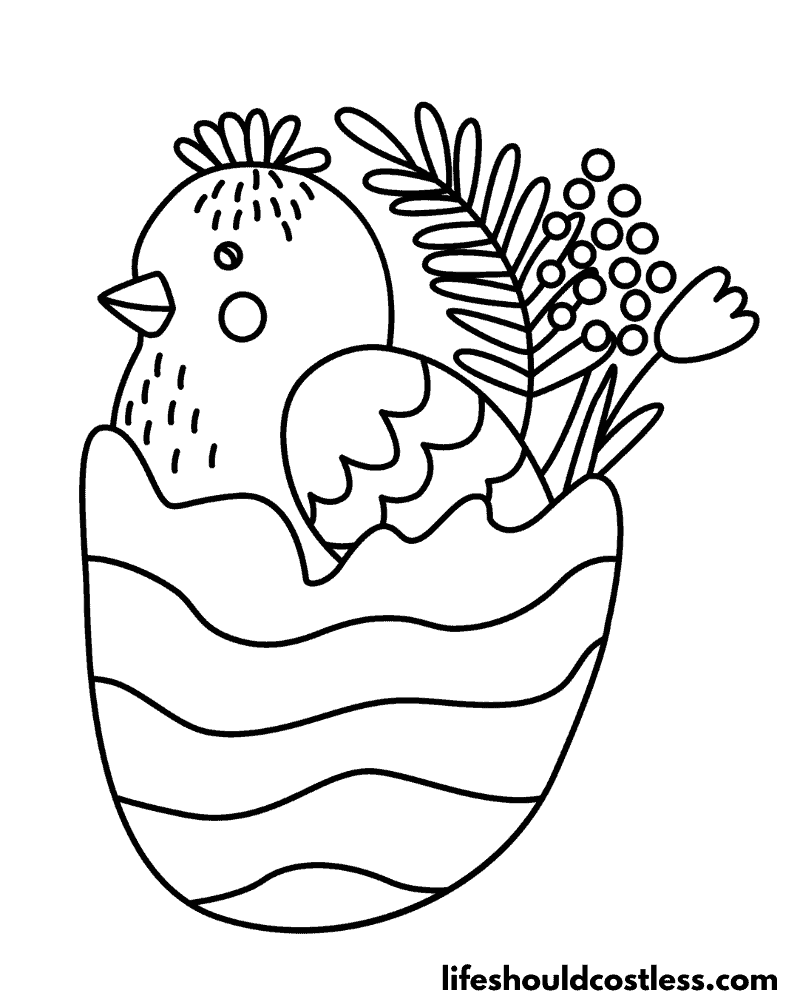 192+ Chicken Easter Coloring Pages Printable 103