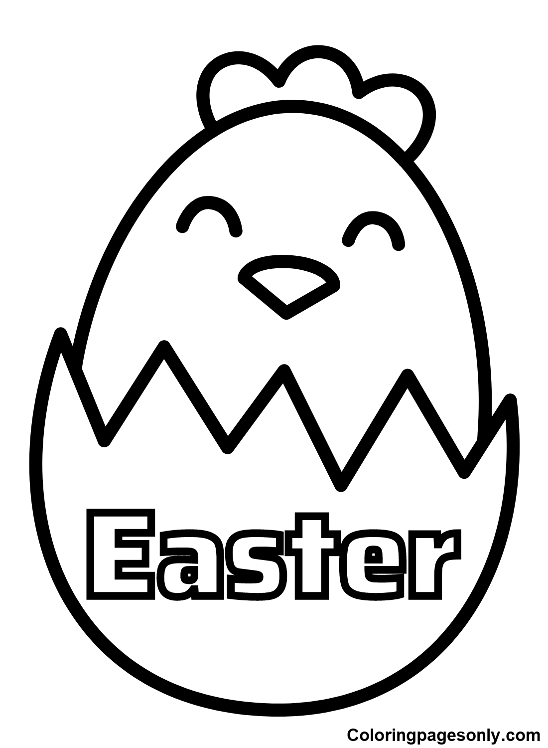 192+ Chicken Easter Coloring Pages Printable 11