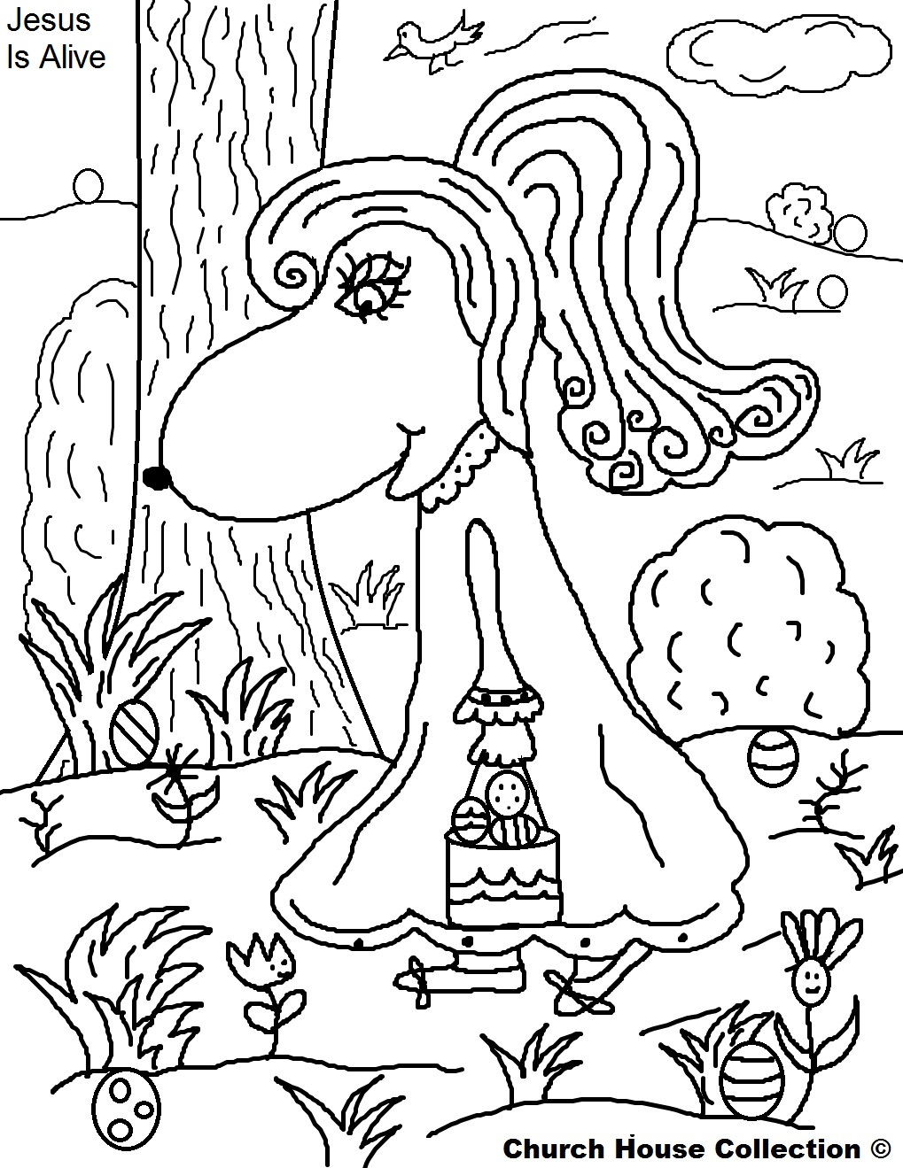 192+ Chicken Easter Coloring Pages Printable 130