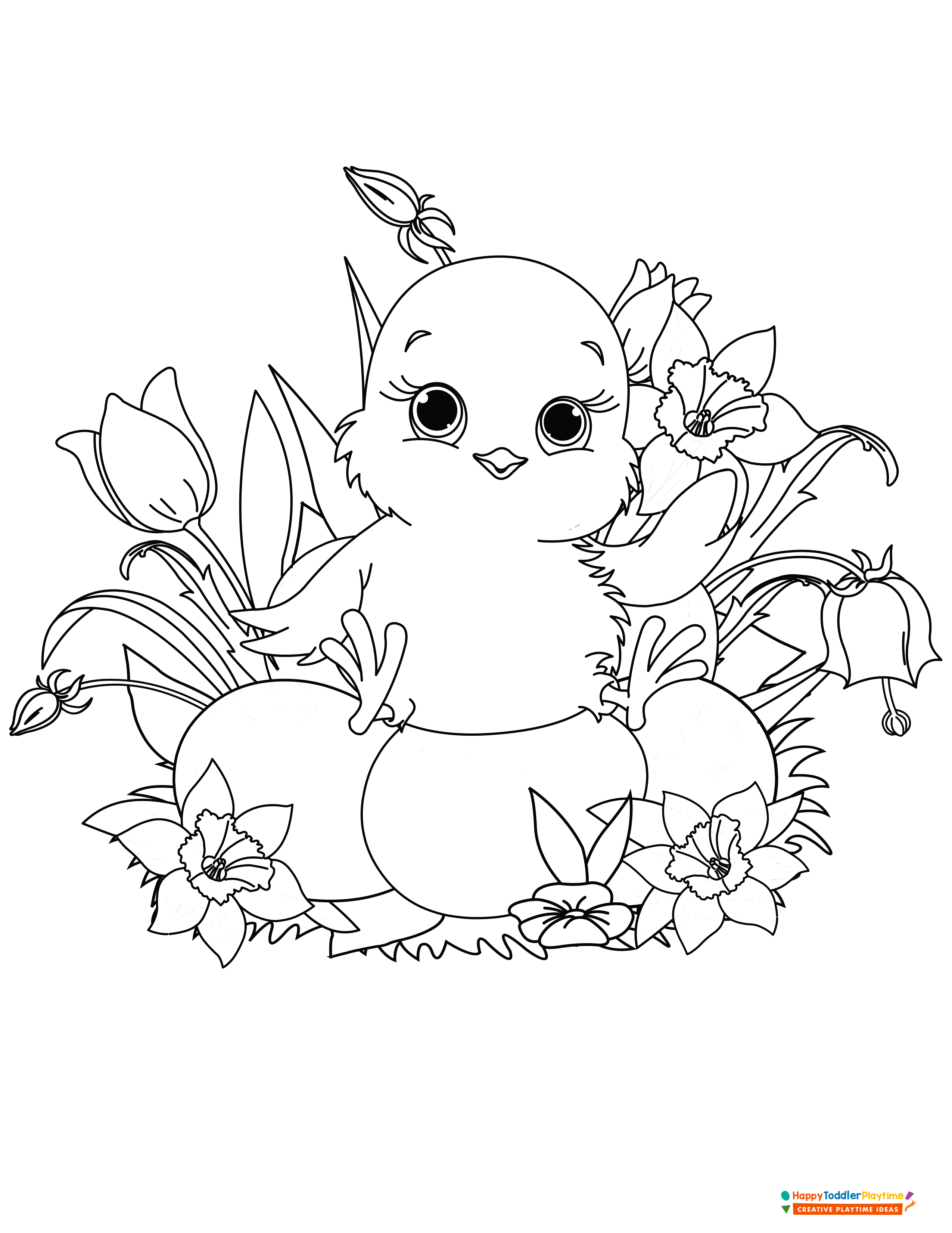 192+ Chicken Easter Coloring Pages Printable 135