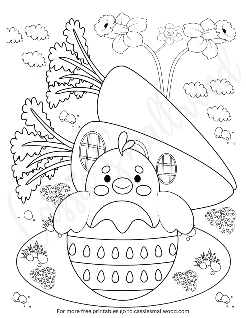 192+ Chicken Easter Coloring Pages Printable 136