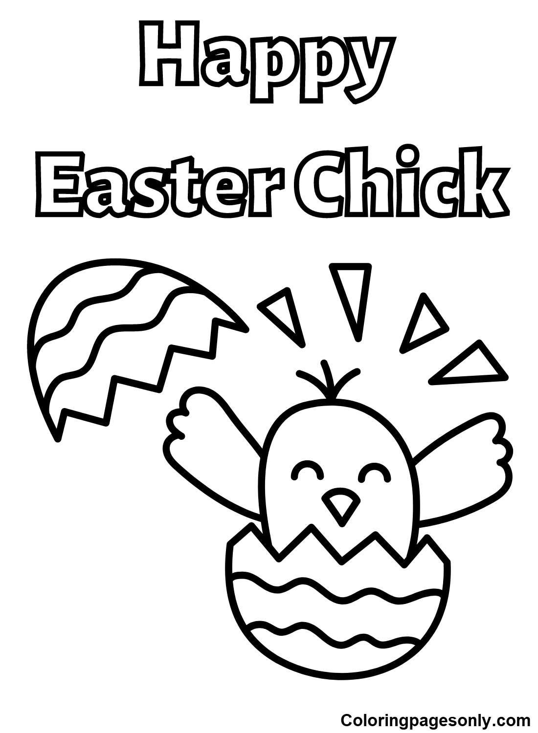 192+ Chicken Easter Coloring Pages Printable 142