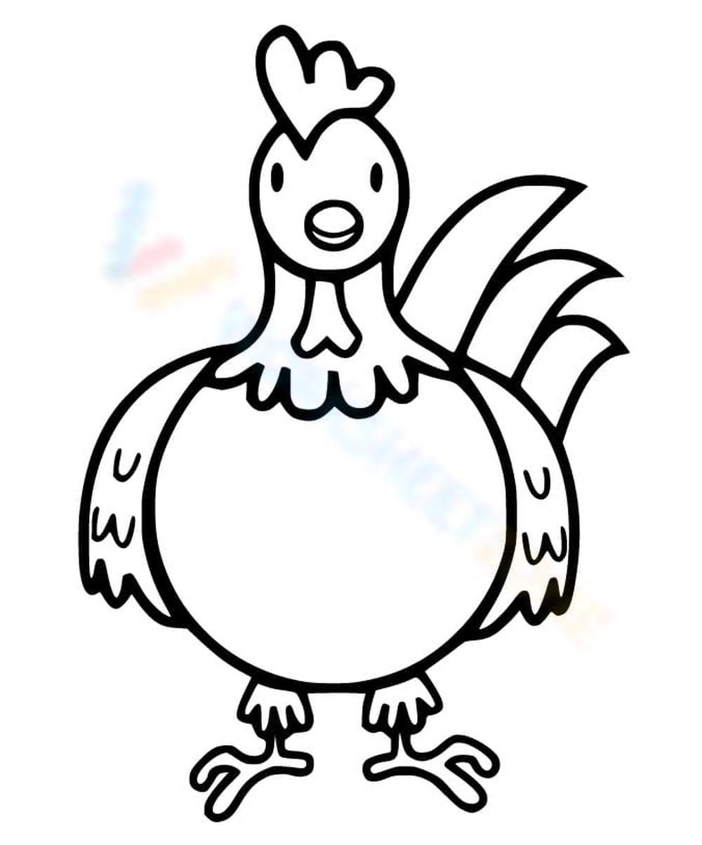 192+ Chicken Easter Coloring Pages Printable 143