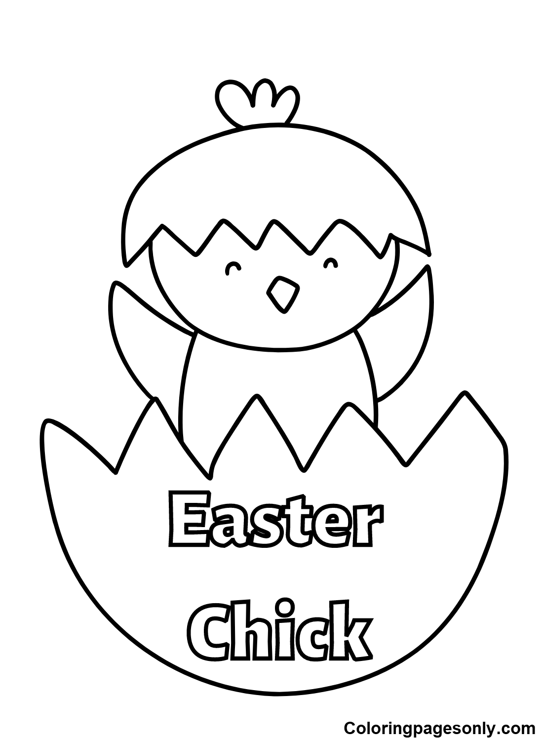 192+ Chicken Easter Coloring Pages Printable 154