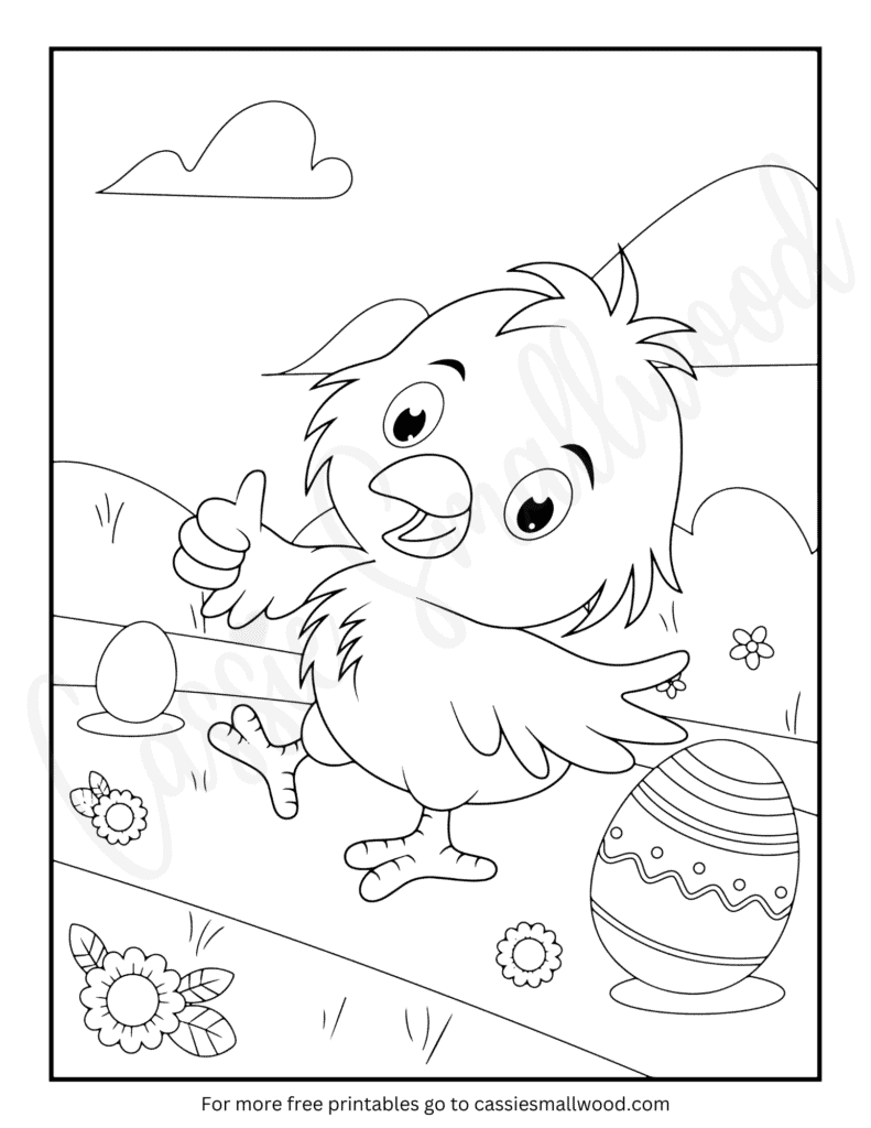 192+ Chicken Easter Coloring Pages Printable 158