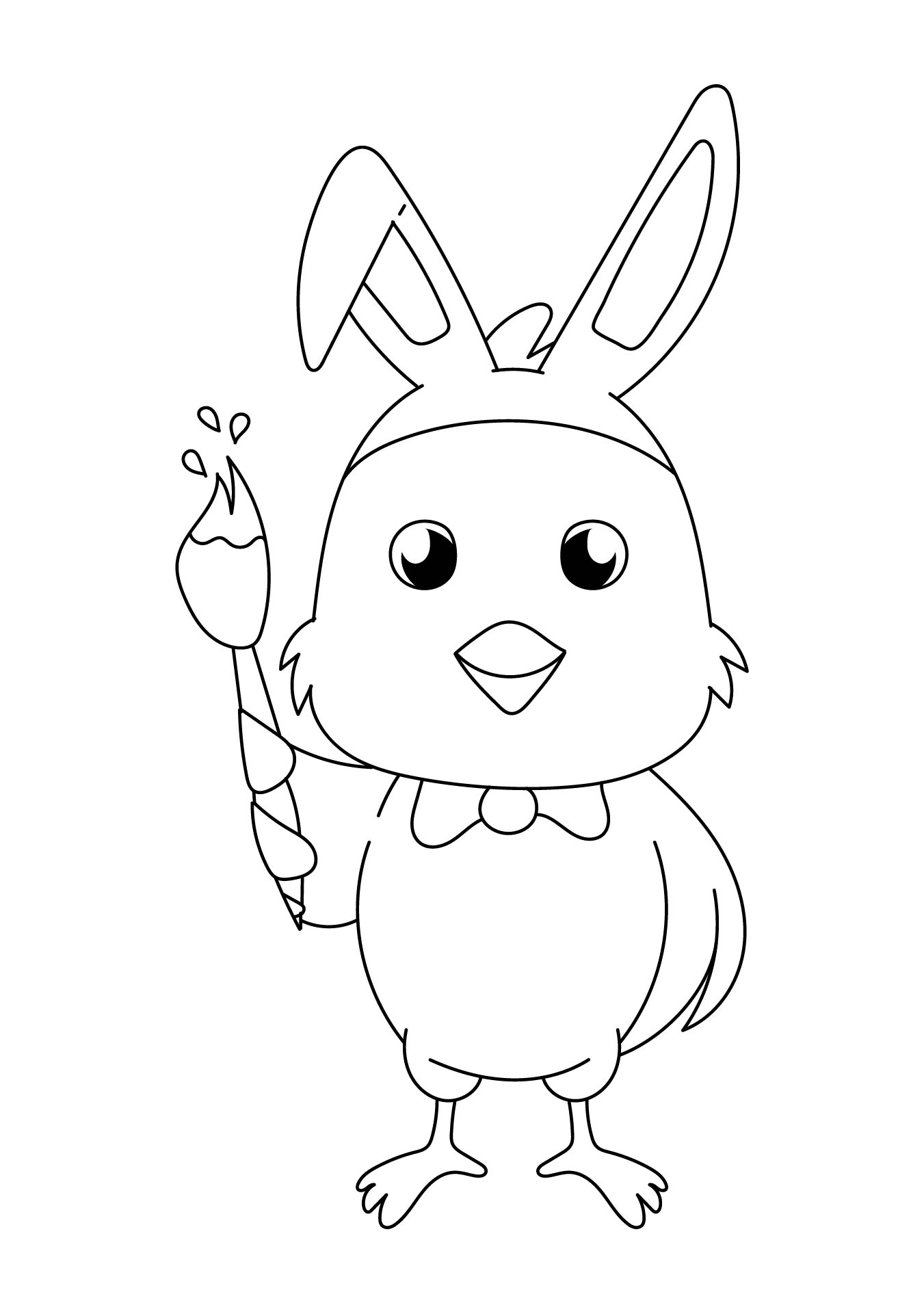 192+ Chicken Easter Coloring Pages Printable 159