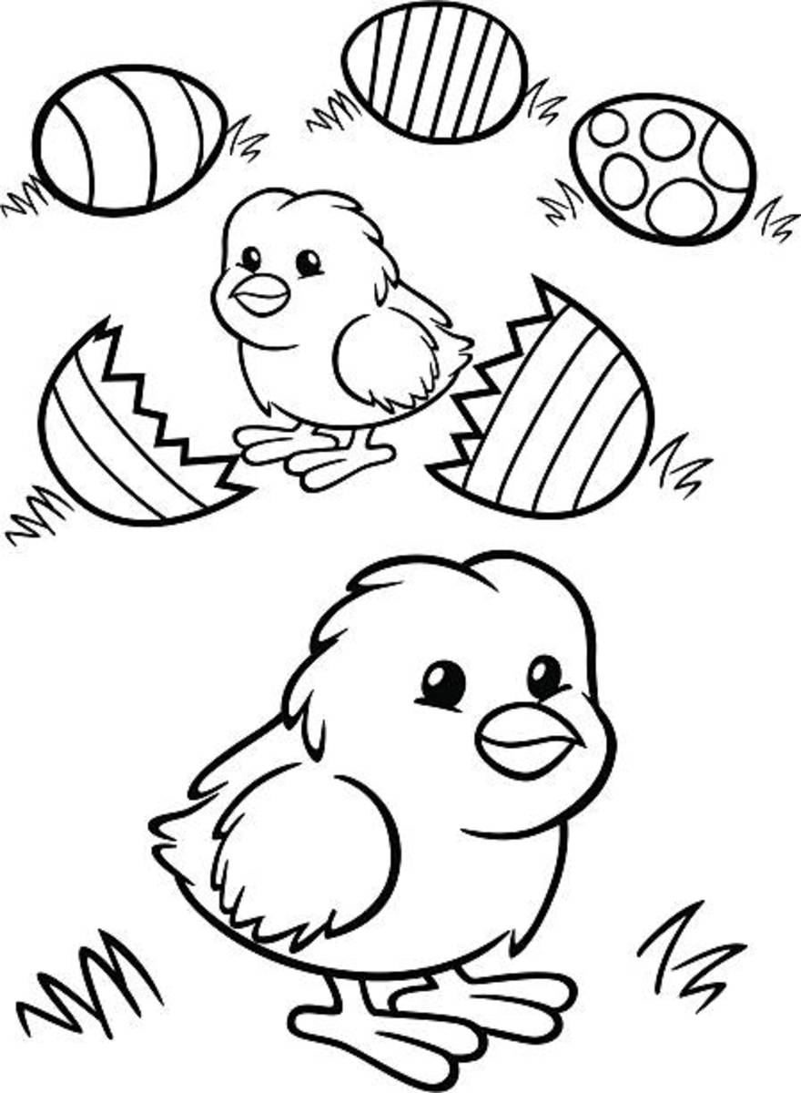 192+ Chicken Easter Coloring Pages Printable 16