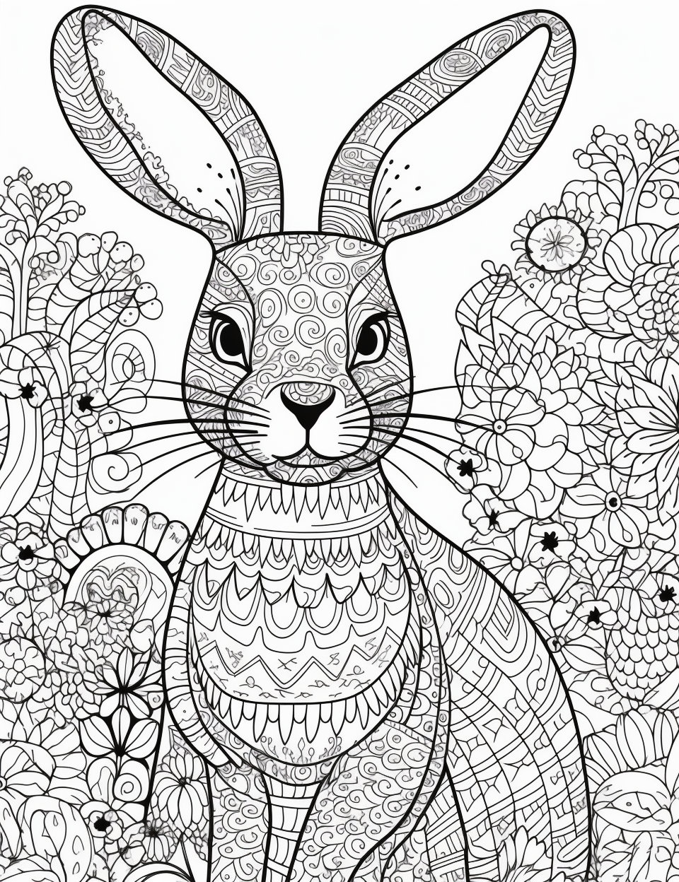 192+ Chicken Easter Coloring Pages Printable 167