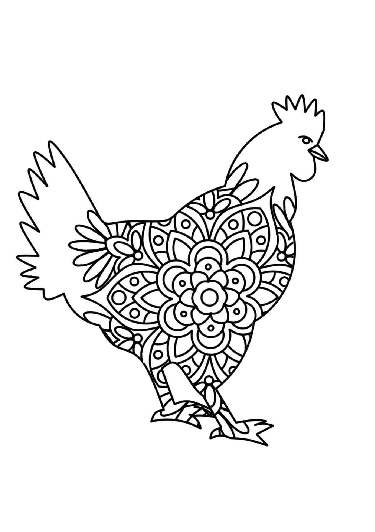 192+ Chicken Easter Coloring Pages Printable 172