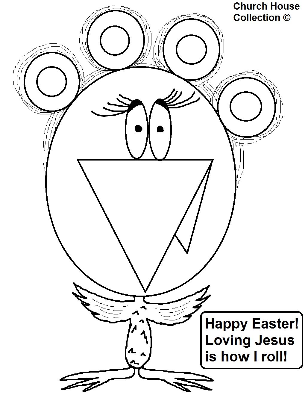 192+ Chicken Easter Coloring Pages Printable 19