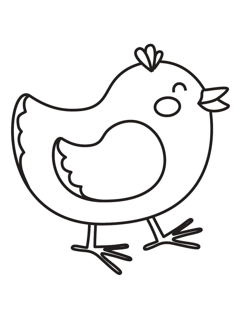 192+ Chicken Easter Coloring Pages Printable 190