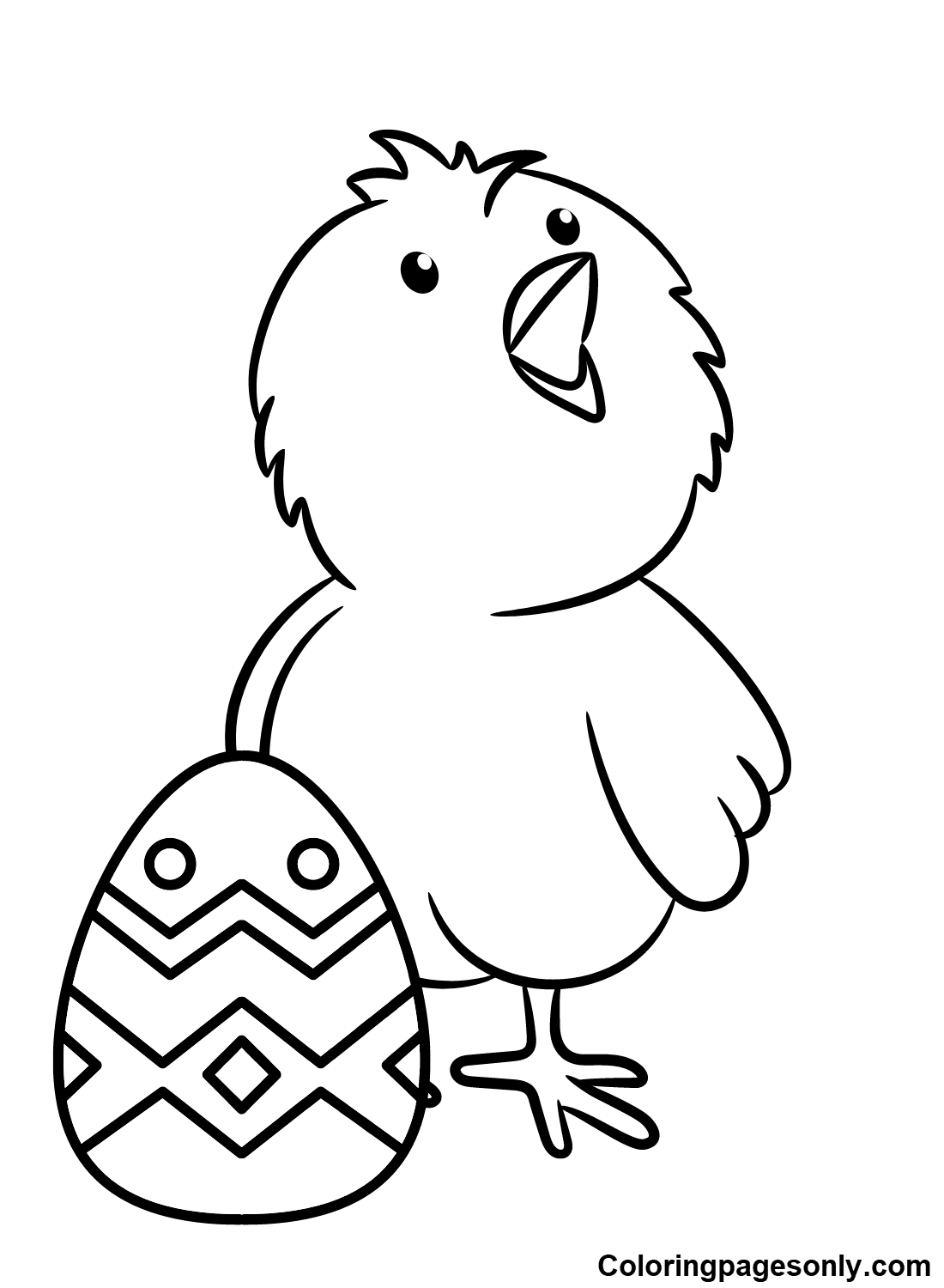 192+ Chicken Easter Coloring Pages Printable 2