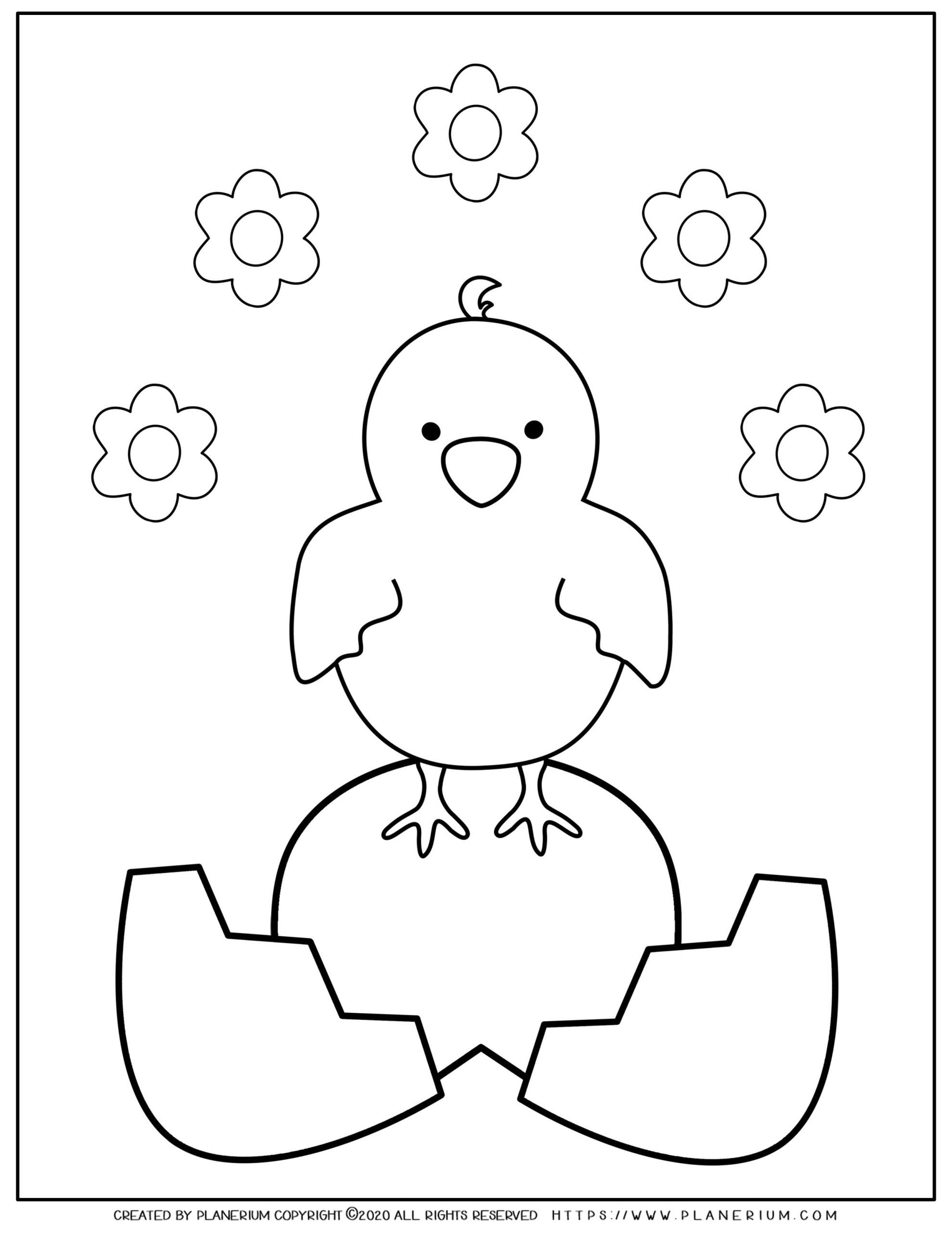 192+ Chicken Easter Coloring Pages Printable 26