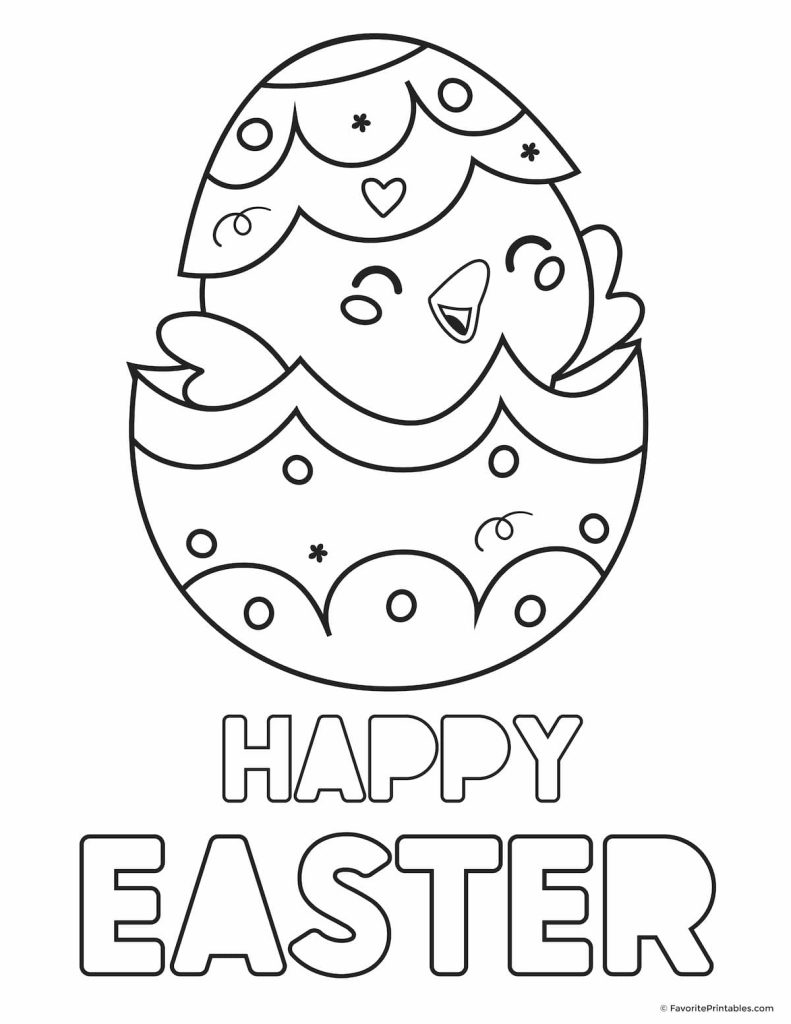 192+ Chicken Easter Coloring Pages Printable 29