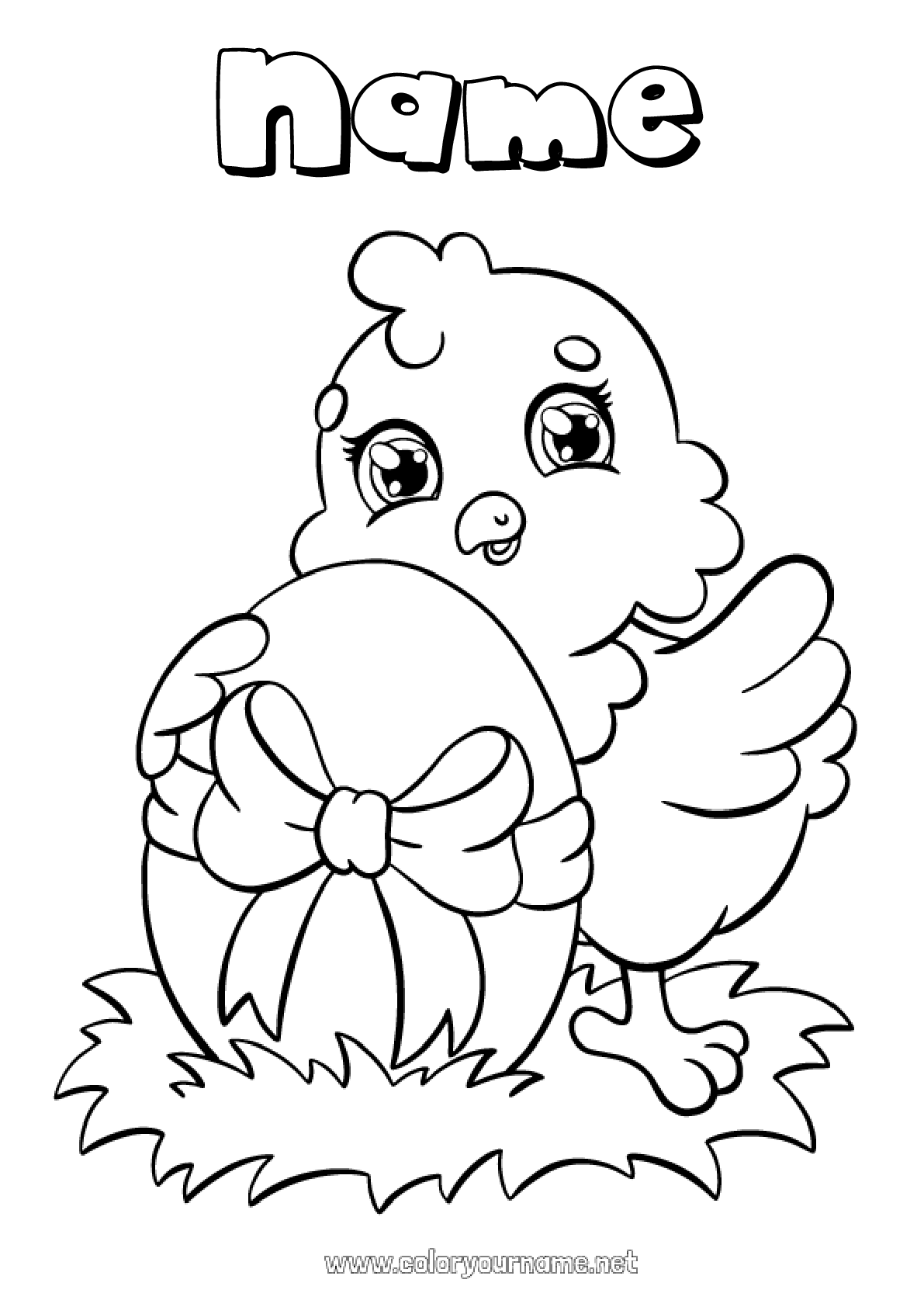 192+ Chicken Easter Coloring Pages Printable 30