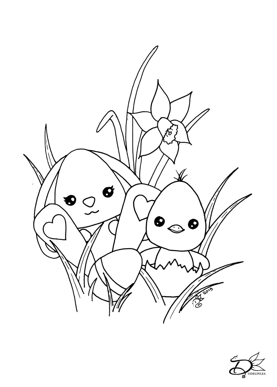 192+ Chicken Easter Coloring Pages Printable 31