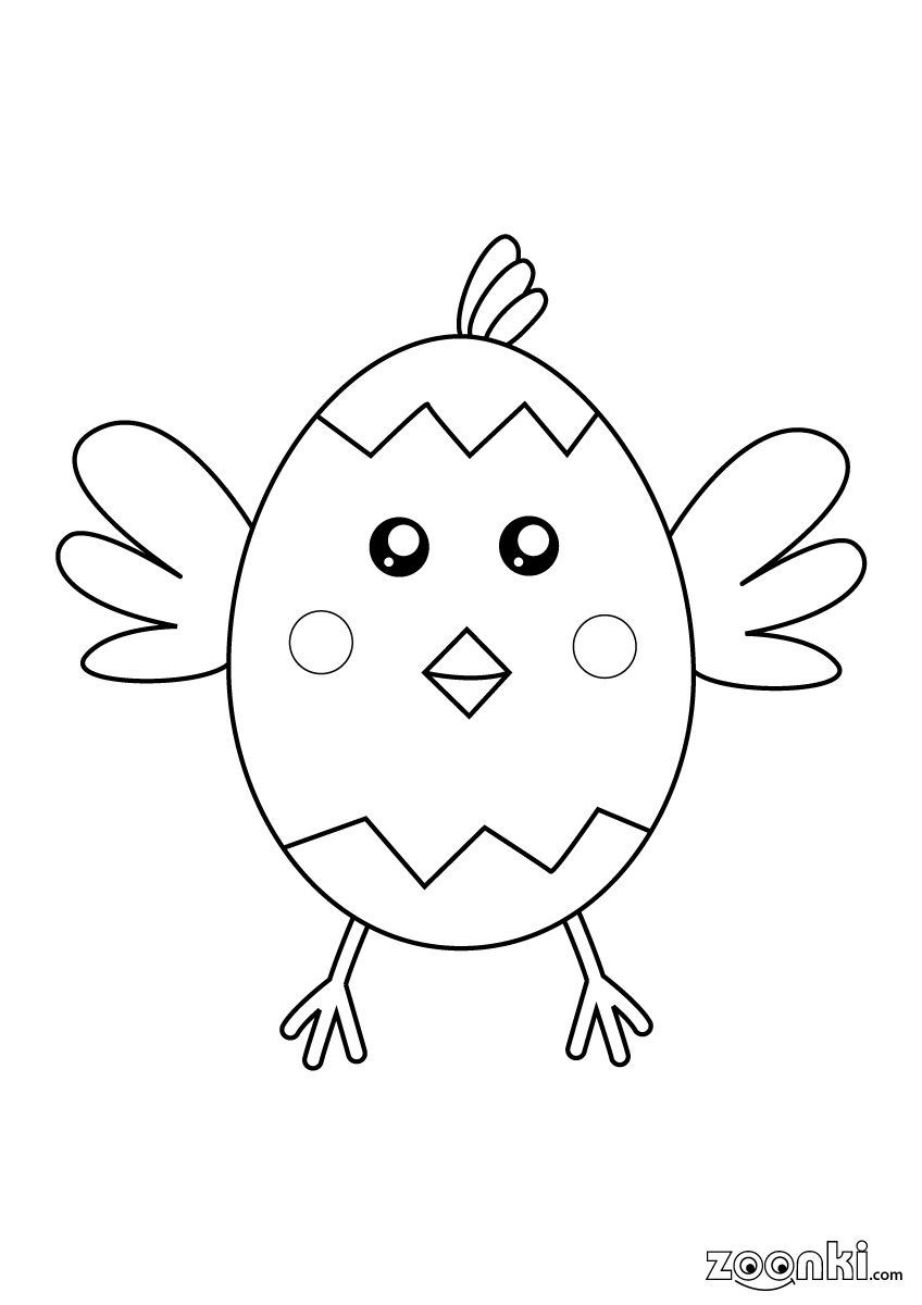 192+ Chicken Easter Coloring Pages Printable 41