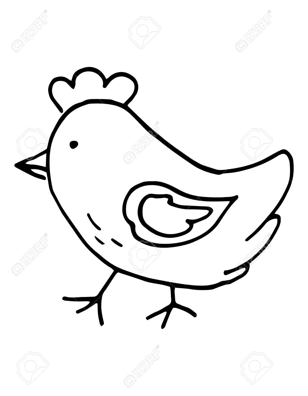 192+ Chicken Easter Coloring Pages Printable 42