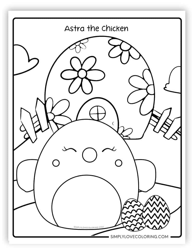 192+ Chicken Easter Coloring Pages Printable 43