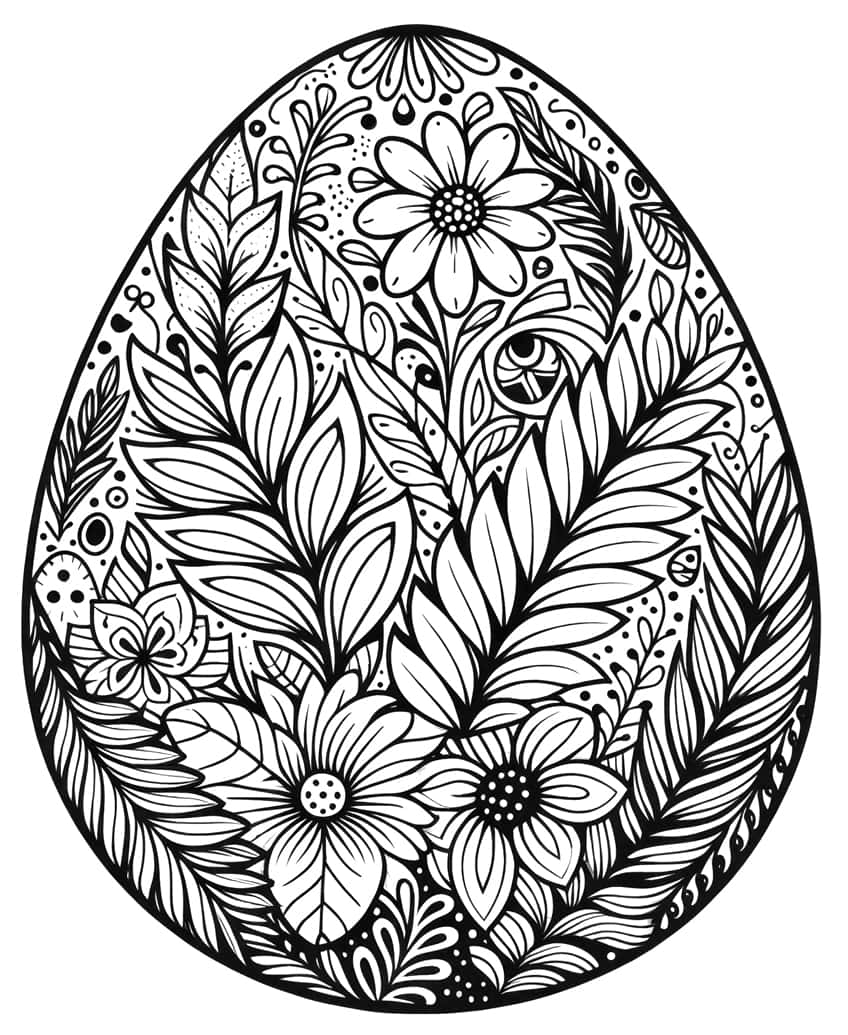 192+ Chicken Easter Coloring Pages Printable 48