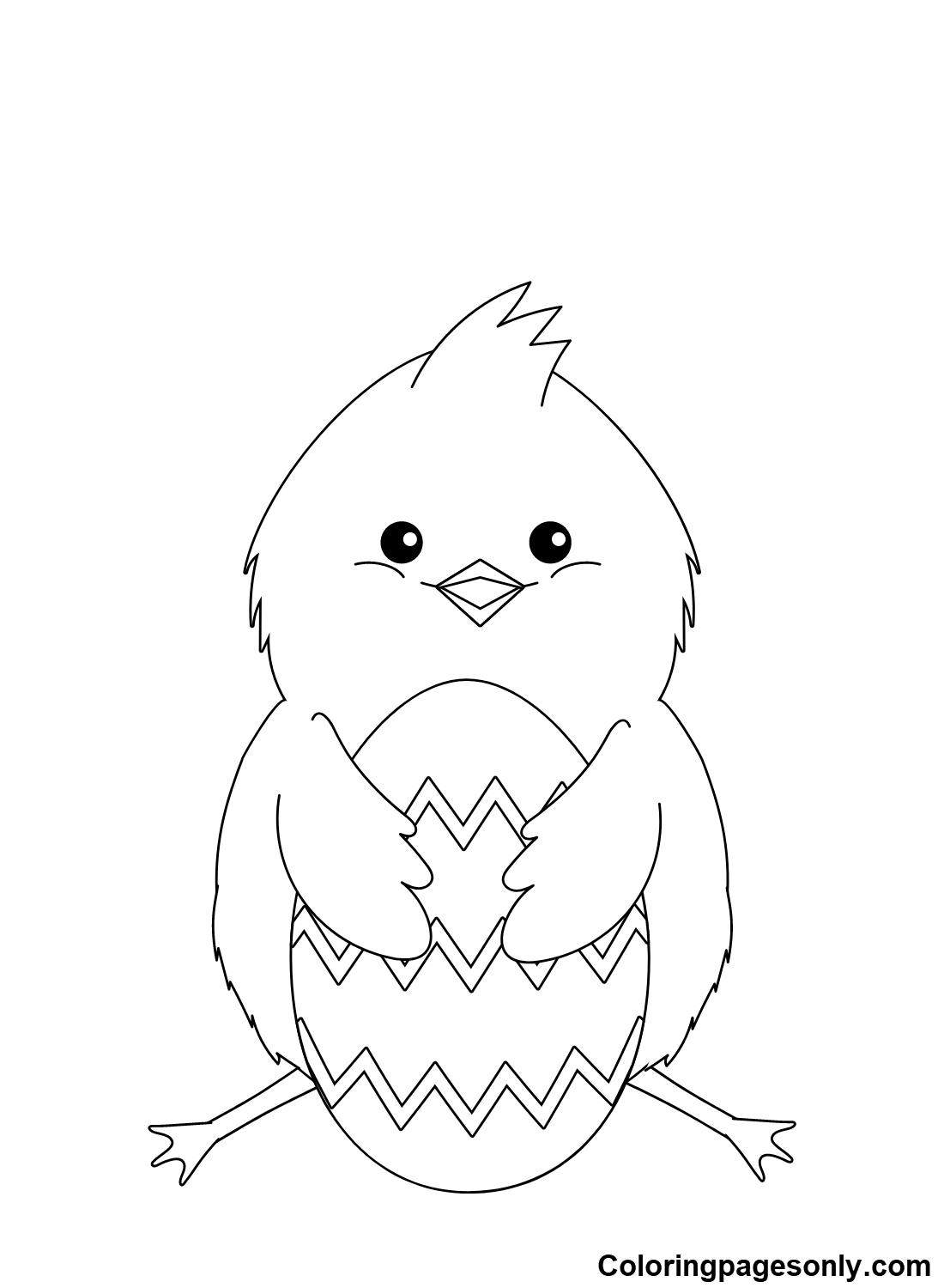 192+ Chicken Easter Coloring Pages Printable 6