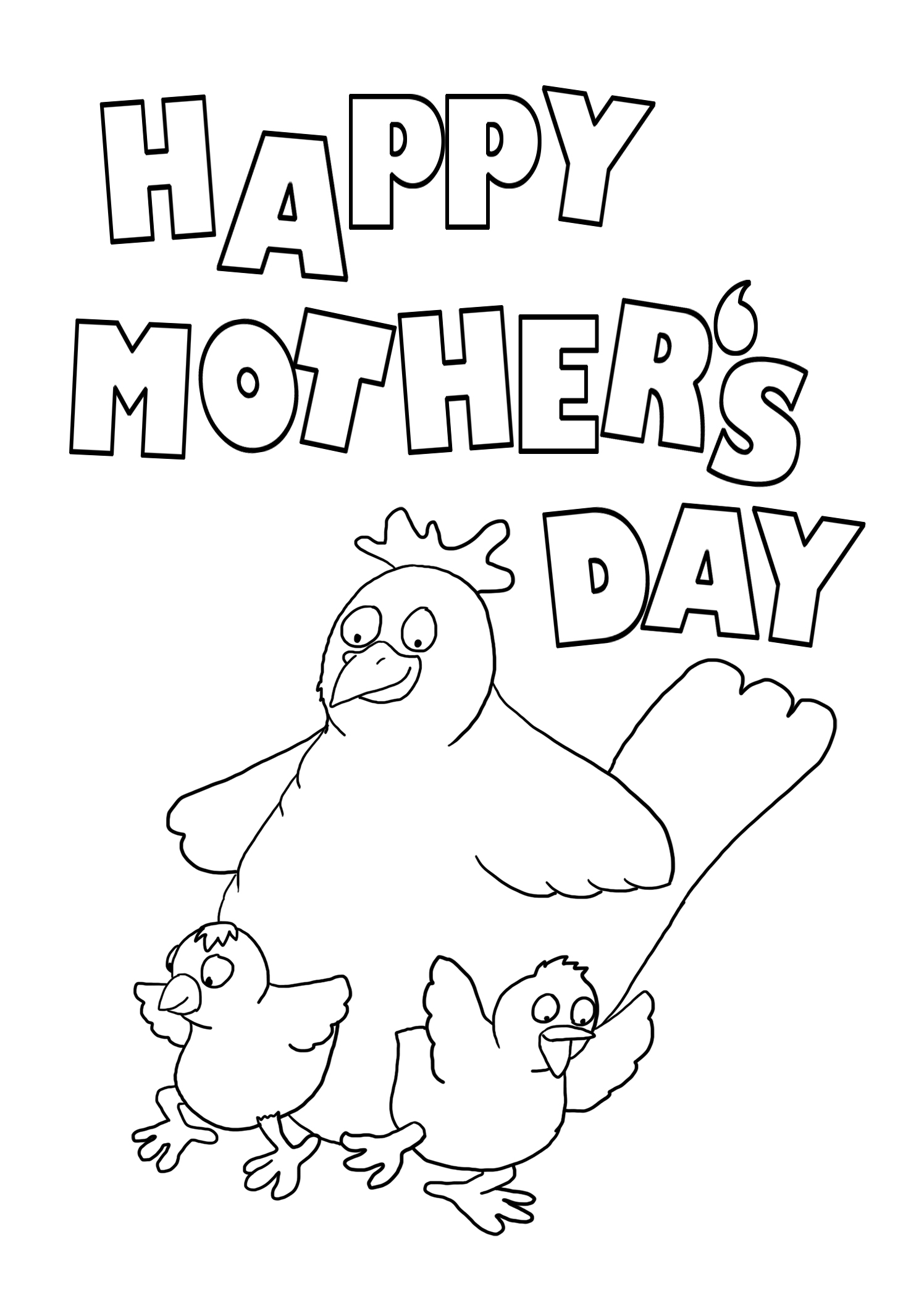 192+ Chicken Easter Coloring Pages Printable 61