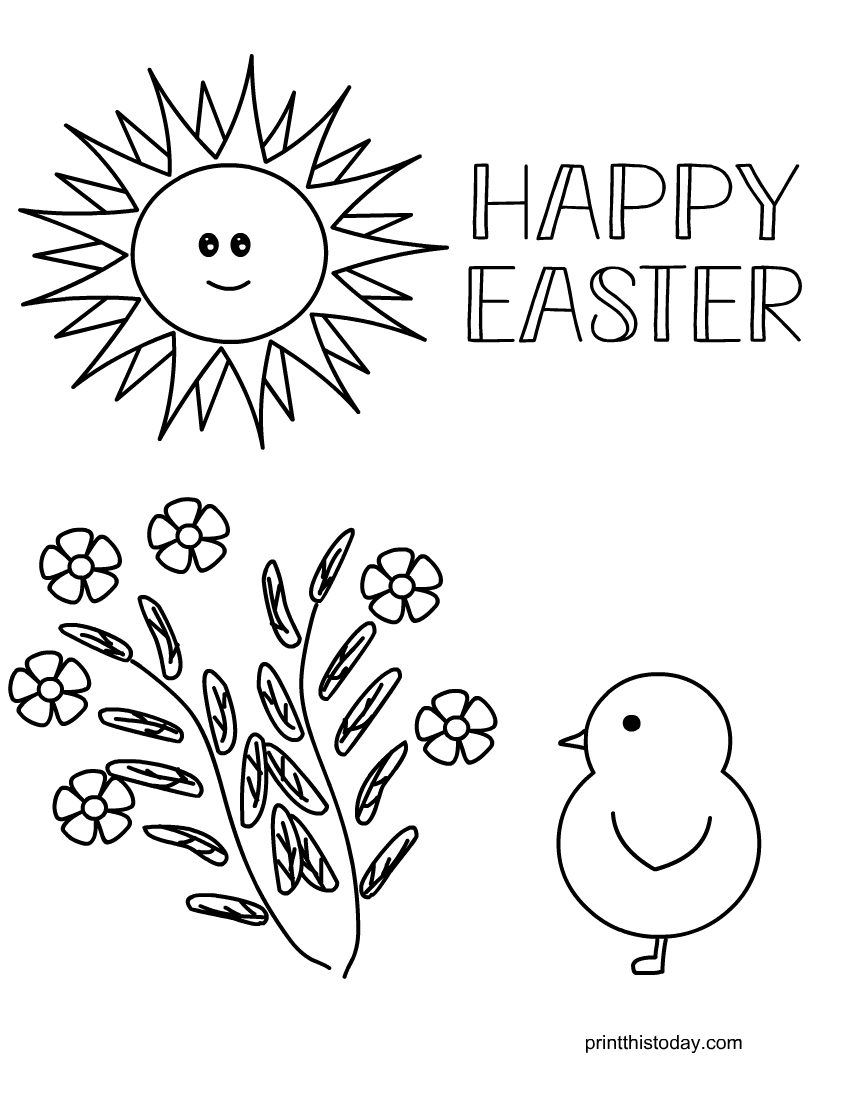 192+ Chicken Easter Coloring Pages Printable 63