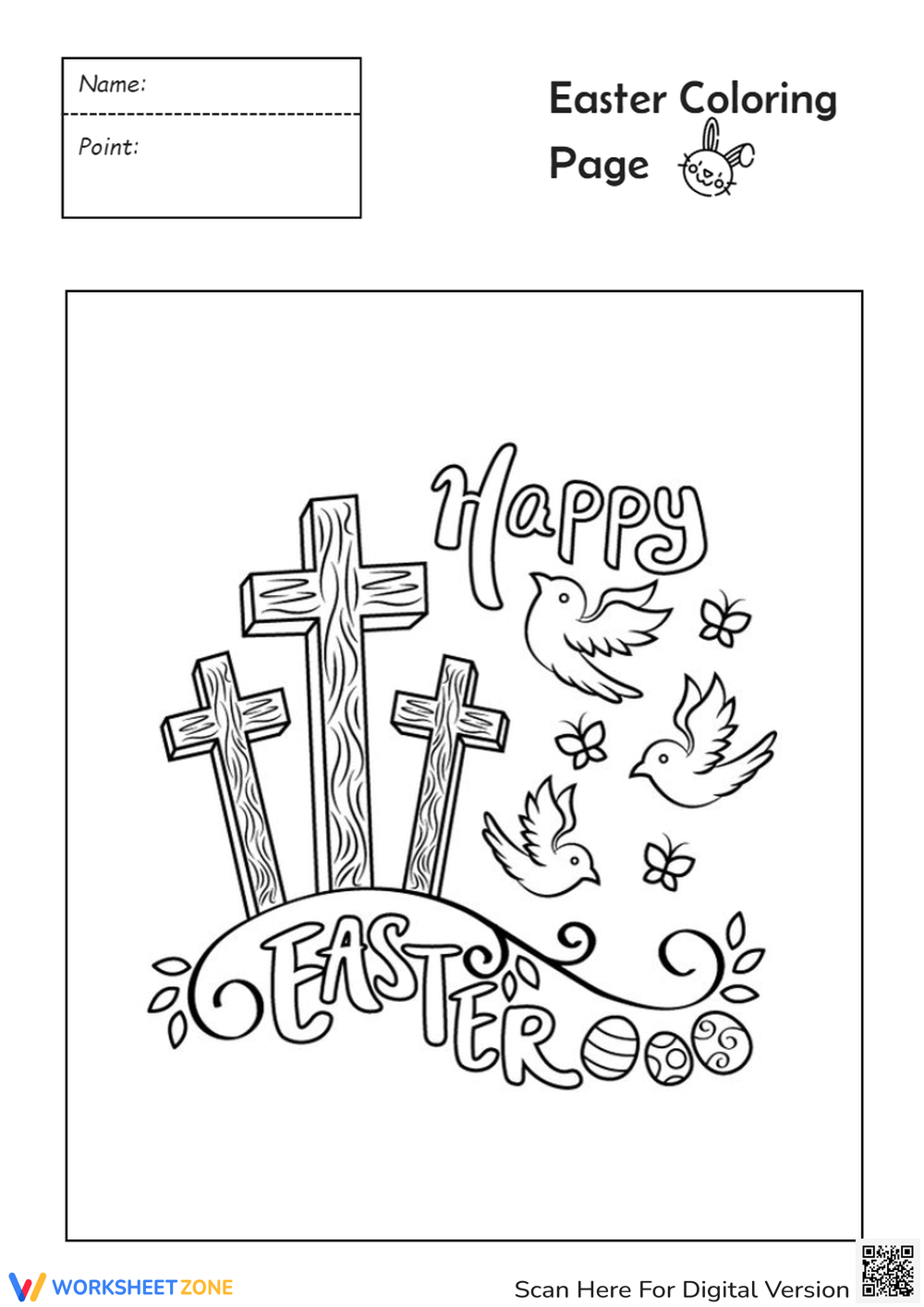 192+ Chicken Easter Coloring Pages Printable 66