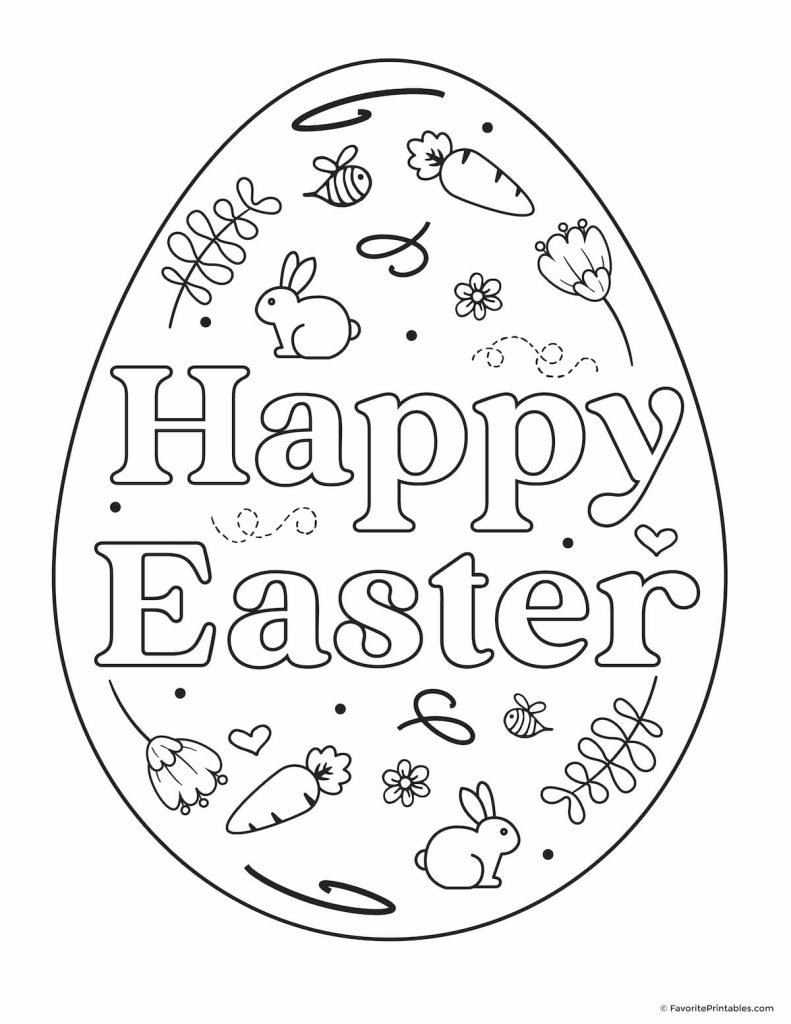 192+ Chicken Easter Coloring Pages Printable 78