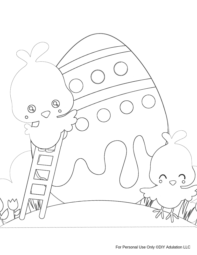 192+ Chicken Easter Coloring Pages Printable 80