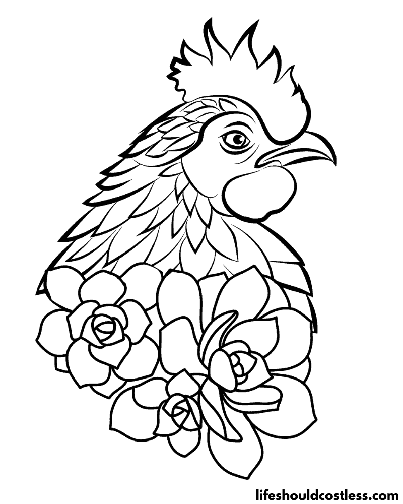 192+ Chicken Easter Coloring Pages Printable 85