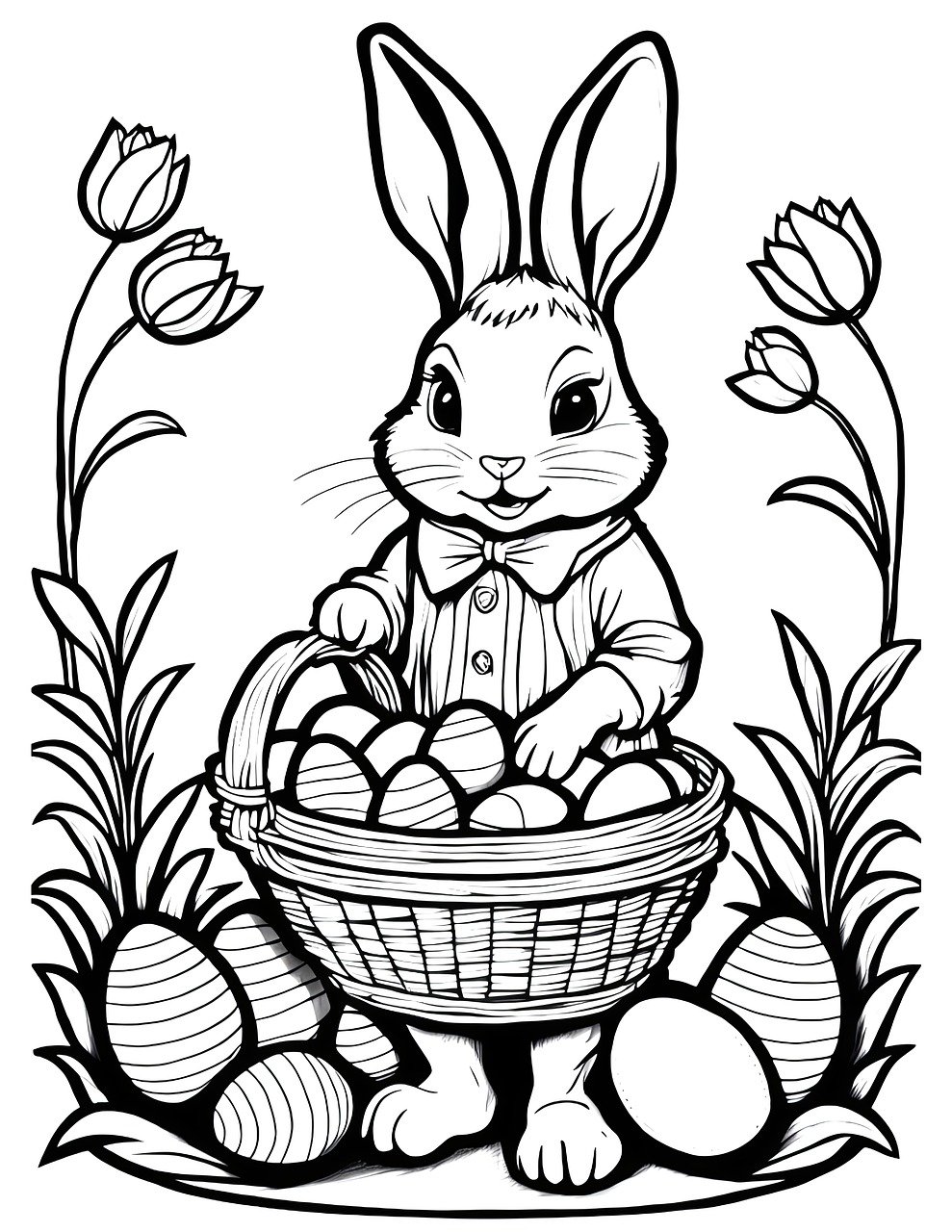 192+ Chicken Easter Coloring Pages Printable 92