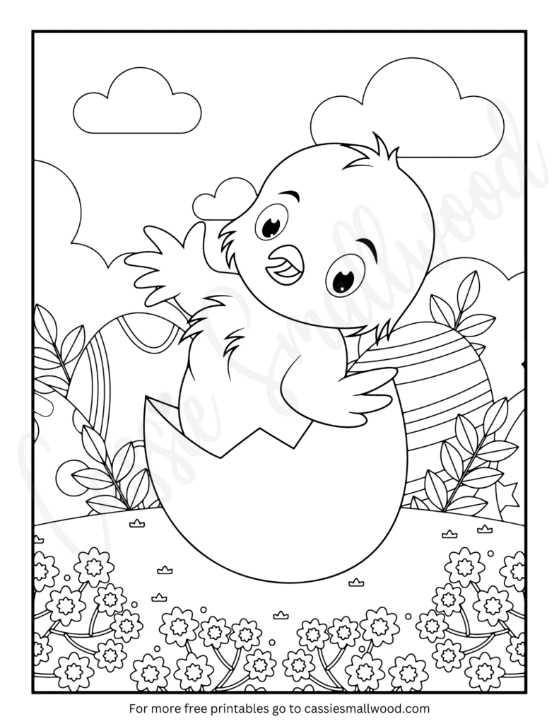 192+ Chicken Easter Coloring Pages Printable 94