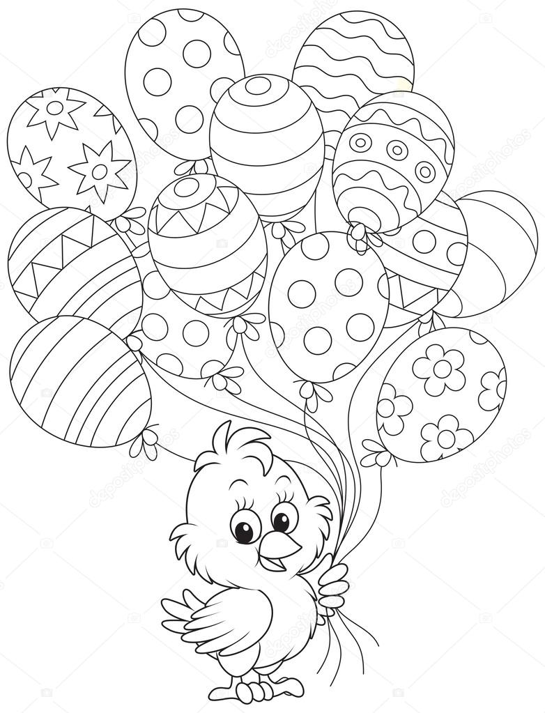 192+ Chicken Easter Coloring Pages Printable 96