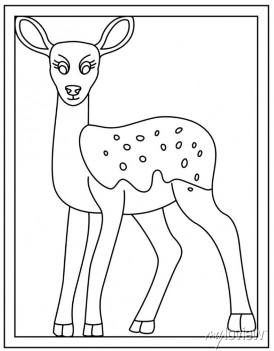 195+ Coloring Page of a Deer Printable 101